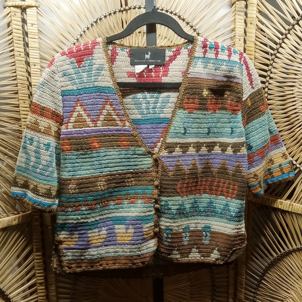 Peruvian Connection Sweater Large - Picture 8 of 8